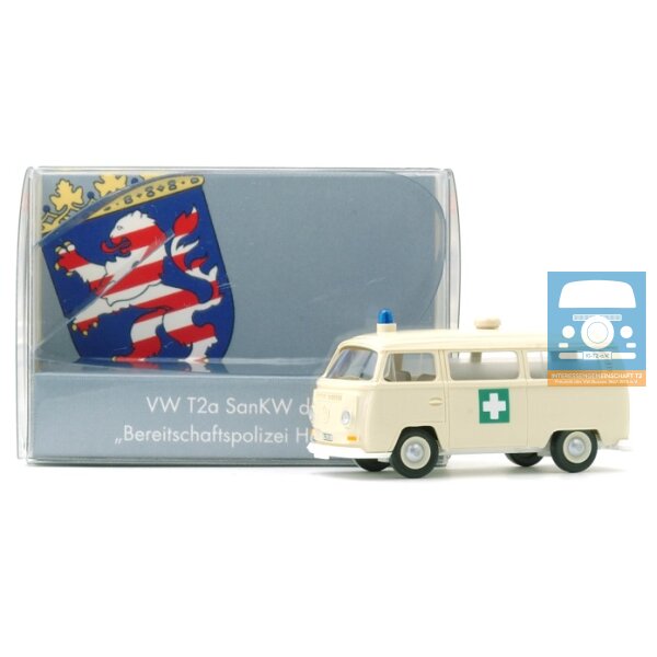 Wiking VW T2a Krankentransportwagen "Bereitschaftspolizei Hessen"
