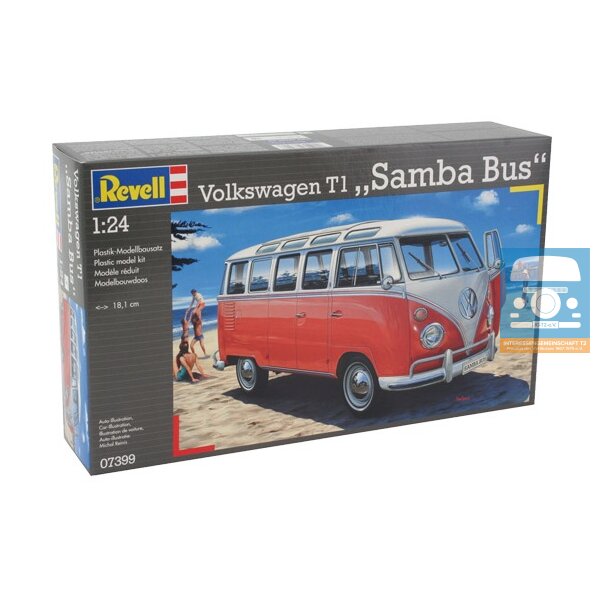 Revell 07399 VW T1 Sambabus 173 Teile Modellbausatz neu