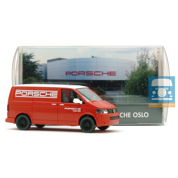 Wiking VW T5 GP Kastenwagen Porsche Center Oslo