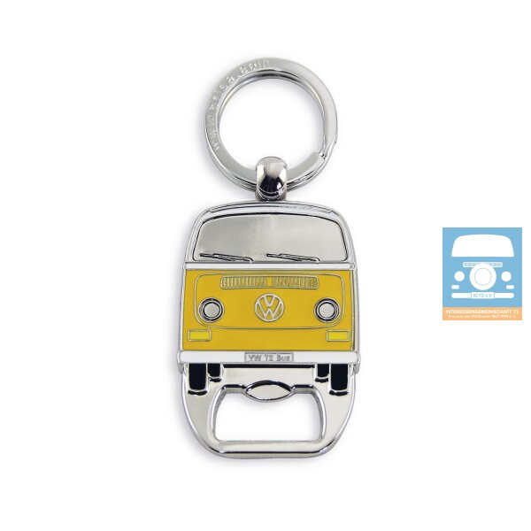 VW T2 Bus Flaschenöffner-Anhänger gelb