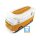 VW T2 Bus 3D Neoprene Universal Bag orange-white