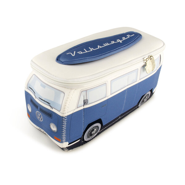 VW T2 Bus 3D Neopren-Universaltasche blau-weiß