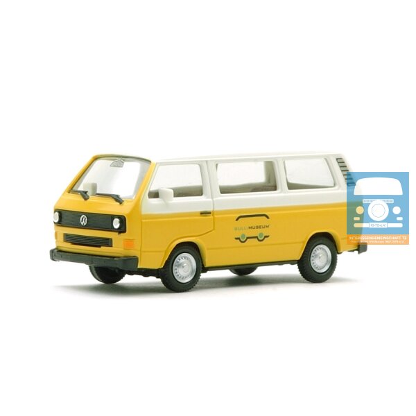 Herpa VW T3 Caravelle CL Bambusgelb/Damusoweiß "BULLIMUSEUM"