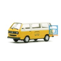 Herpa VW T3 Caravelle CL Bambusgelb/Damusoweiß...