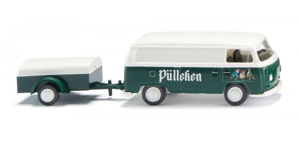 Wiking 030005 VW T2 Kastenwagen mit Anhänger "Pülleken"