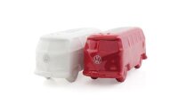 VW T1 Salz und Pfefferstreuer rot/weiß