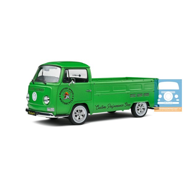 VW early baywhindow flatbed green
