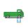 VW early baywhindow flatbed green