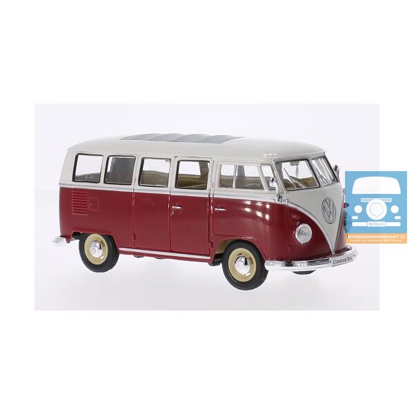 Welly VW T1 Faltdach gelb-weiß