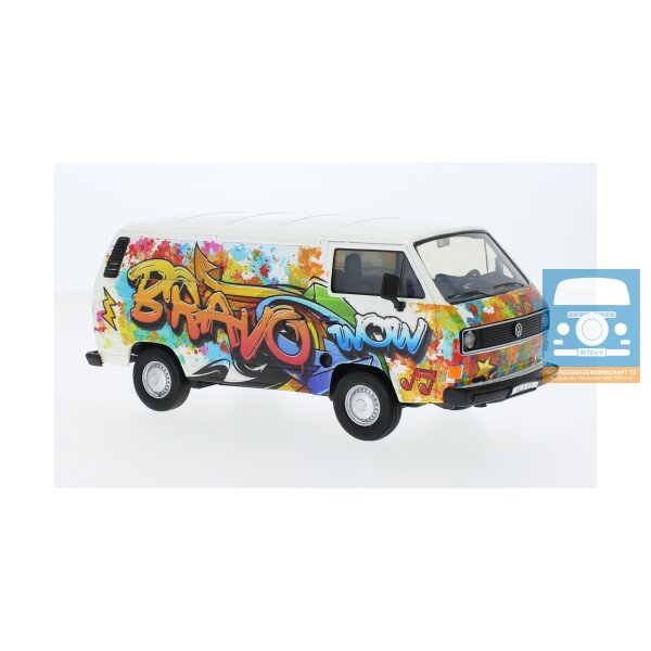 Motor Max VW T3 Kasten Graffiti 1:24 OVP