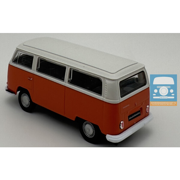 Welly VW T2a Fensterbus 1:34-1:39 aus Display weiß/orange