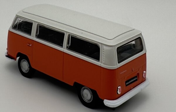 Welly VW T2a Fensterbus 1:43 aus Display weiß/orange