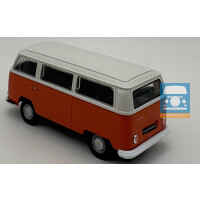 Welly VW T2a Fensterbus 1:34-1:39 aus Display weiß/orange
