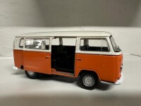 Welly VW T2a Fensterbus 1:43 aus Display weiß/orange