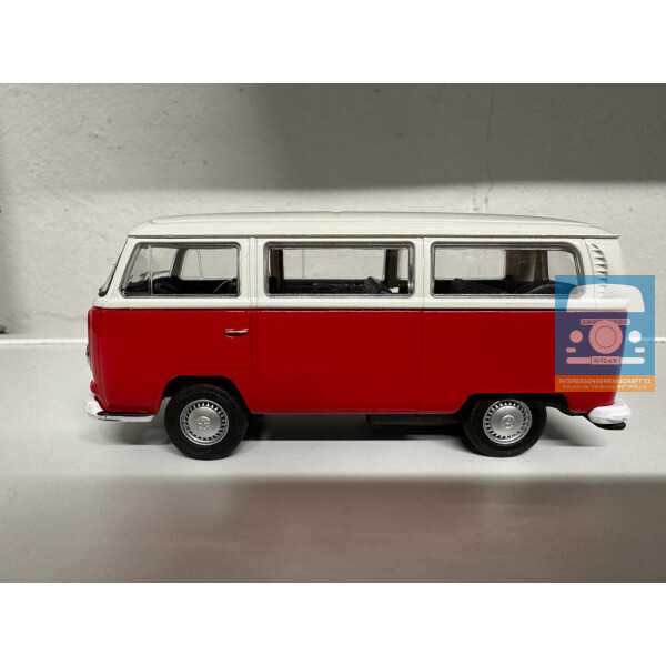 Welly VW T2a Fensterbus 1:34-1:39 aus Display weiß/rot