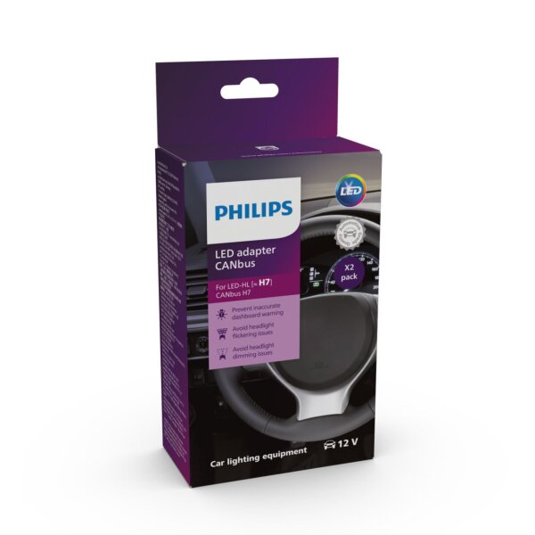 PHILIPS LED Adapter für H7 LED Fehler und Flacker Canceler