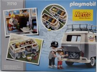 VW T1 Playmobil Campingbus grau  - Netto Edition "Fußball Party 2024"