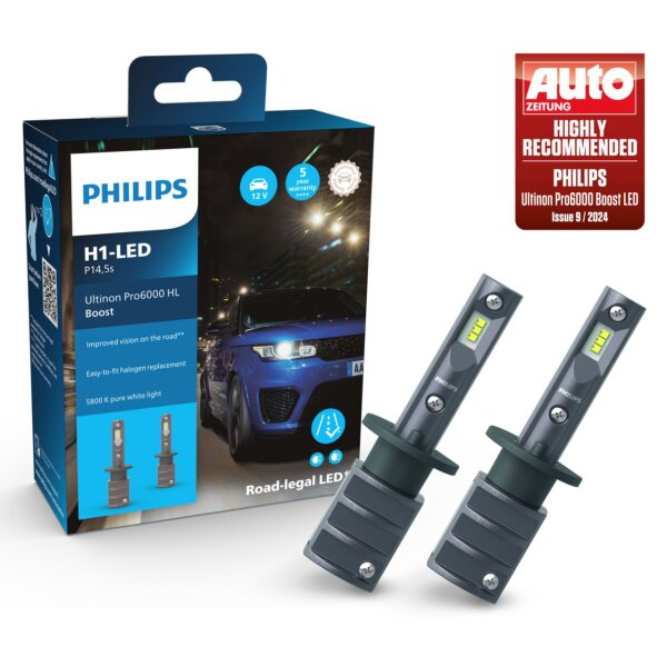 PHILIPS Ultinon Pro6000 H1 LED Boost 300% mehr Lichtt