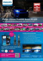 PHILIPS Ultinon Pro6000 H1 LED Boost 300% mehr Lichtt