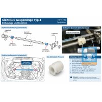 Gleitstück für Gasgestänge Typ 4 Motor – VW T2/T3 – 021 129 957