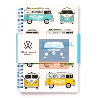 Volkswagen Caravan Gestreiftes Notizbuch A5