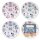 Set mit 4 VW Caravan-Picknicktellern