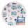 Set mit 4 VW Caravan-Picknicktellern
