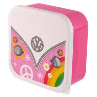 Set mit 3 Volkswagen T1 Lunchboxen "Hippie"