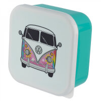 Set mit 3 Volkswagen T1 Lunchboxen "Hippie"