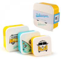 Set mit 3 Volkswagen T1 Lunchboxen türkis