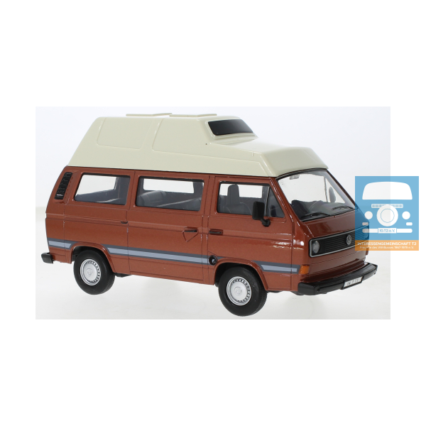 Motor Max VW T3 Camper Hochdach hellbraun 1:24 OVP