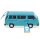 Motor Max VW T3 Bus blau 1:24