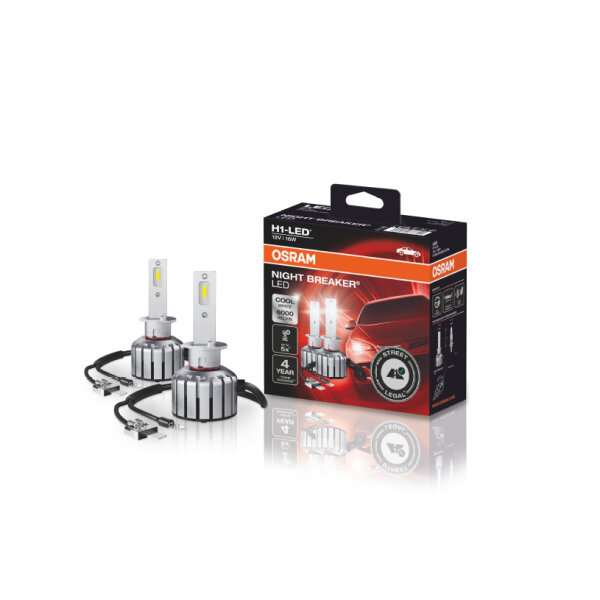 Retoure OSRAM NIGHT BREAKER H1-LED +230% StVZO-Konforme LED Nachrüstlampe, 2 Stück