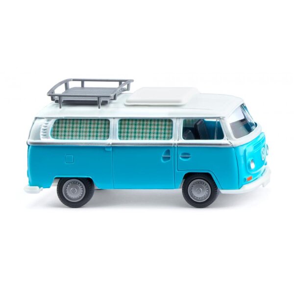 Wiking 031504 VW T2 Campingbus - eisblau/weiß