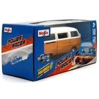 Maisto VW T2 Power racer Kombi orange/weiß 1/43