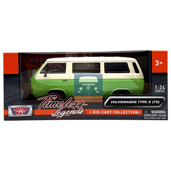 Motor Max VW T3 Kombi gelb/weiß 1/24