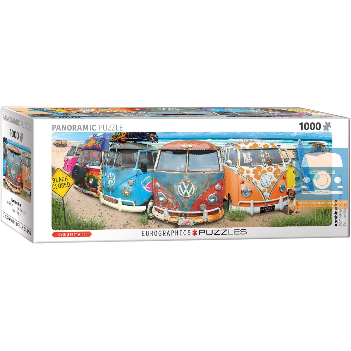 KESIMO 1000 Teile Puzzle – Fuchs Motiv 50x70 Cm, 3D-Effekt, Inkl. Poster & Buchstaben-Hilfe