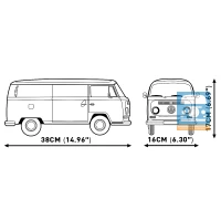 COBI Volkswagen T2a Camper Van - Executive Edition 2775 Teile