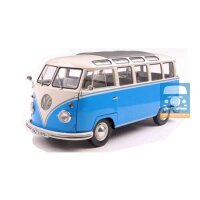 Solido 1/18 1962 Volkswagen Samba, blau/weiß