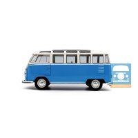 Solido 1/18 1962 Volkswagen Samba, blau/weiß