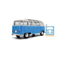Solido 1/18 1962 Volkswagen Samba, blau/weiß