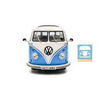 Solido 1/18 1962 Volkswagen Samba, blau/weiß