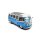 Solido 1/18 1962 Volkswagen Samba, blau/weiß