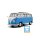 Solido 1/18 1962 Volkswagen Samba, blau/weiß