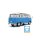 Solido 1/18 1962 Volkswagen Samba, blau/weiß