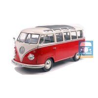 Solido 1/18 1962 Volkswagen Samba, rot/weiß