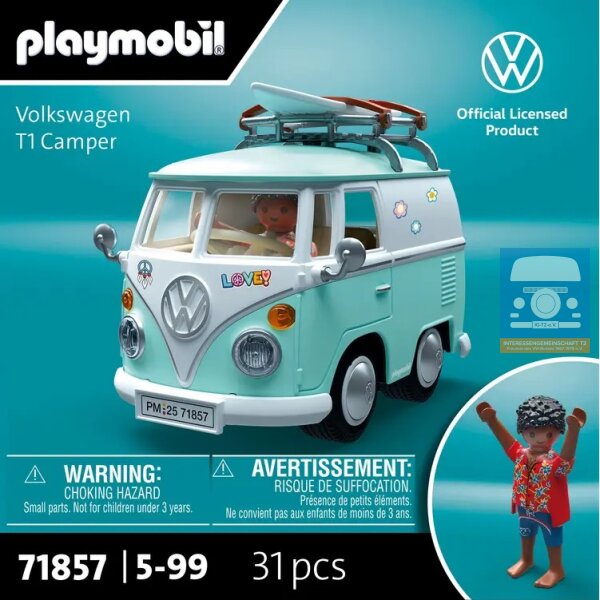 PLAYMOBIL 71857 - Cars - PLAYMOBIL X Volkswagen T1 Camper