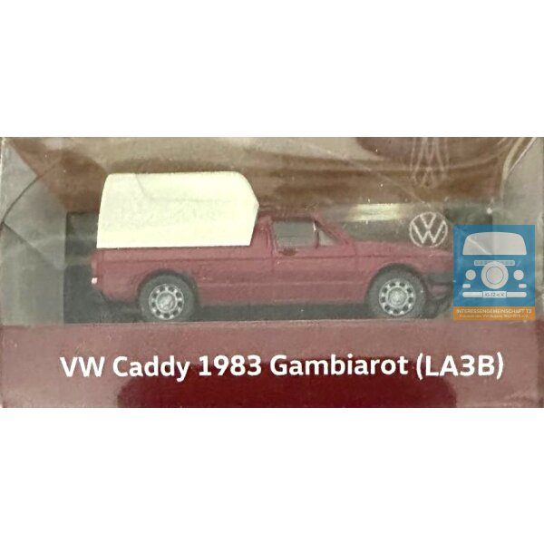 Wiking VW Caddy with hardtop, ruby red
