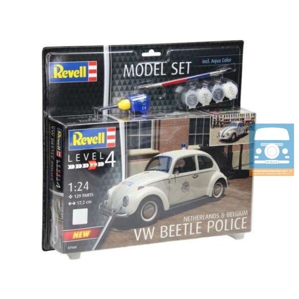 Revell 67666 VW Beetle Police Belgium/Netherlands with Basic Accessories