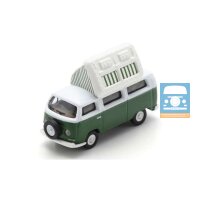 Schuco VW T2a Camper Doormobil, grün/weiß